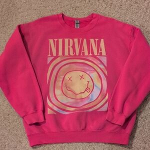 Gildan Pink Nirvana Crew Neck Sweater
